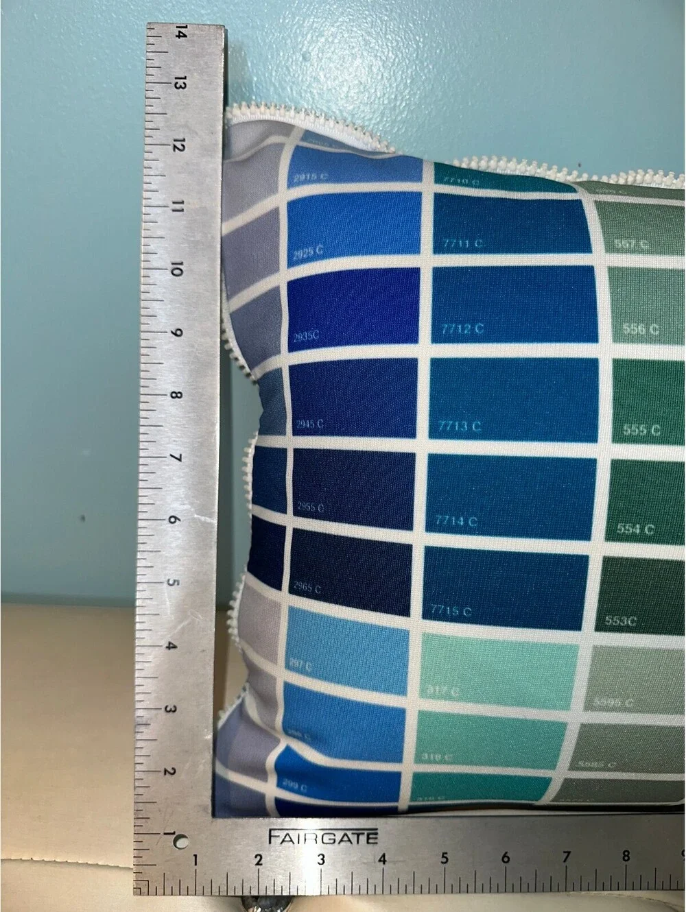 Handmade Pantone Color Swatch Unique Decorative Bed Pillow